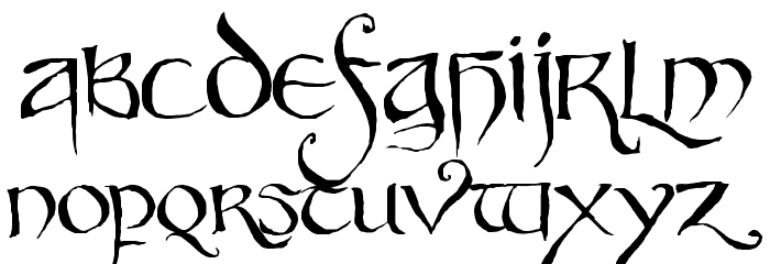 Party Business Font LOWERCASE