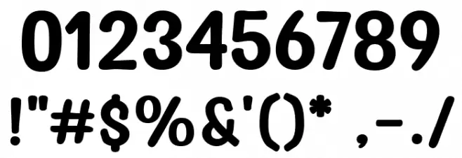 Party Confetti Regular Font OTHER CHARS