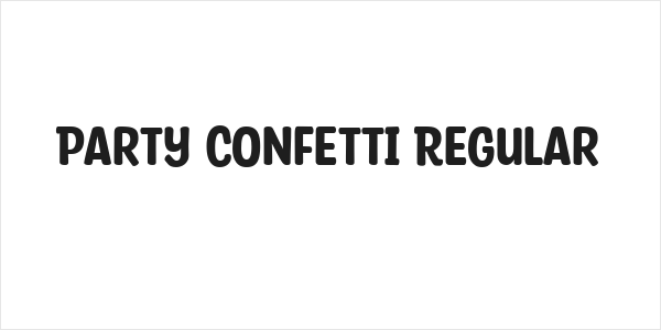 Party Confetti Regular Logo