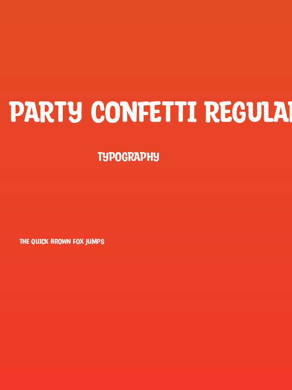 Party Confetti Regular Poster