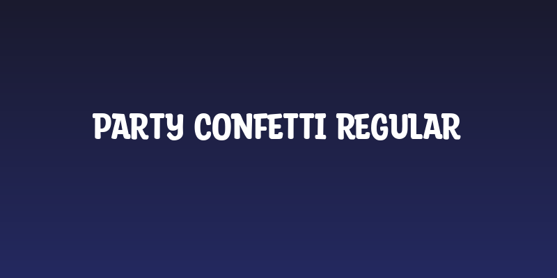 Party Confetti Regular Social Header