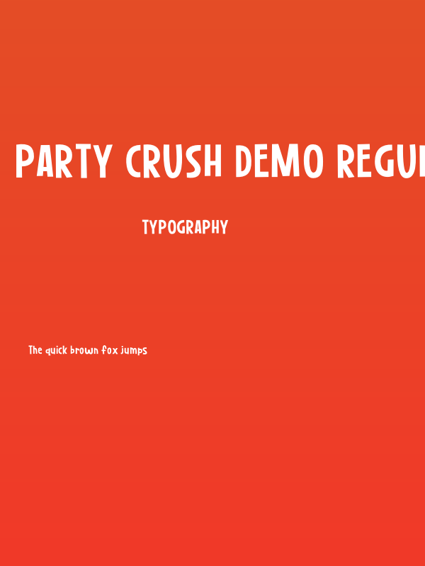 Party Crush DEMO Regular Poster