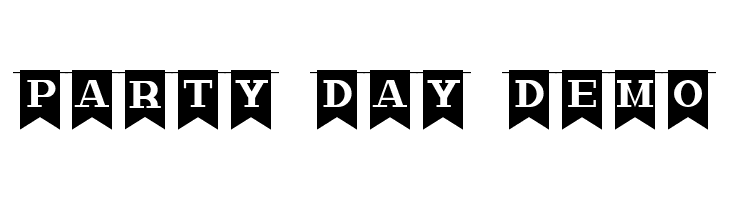 Party Day Demo  Fuentes Gratis Descargar