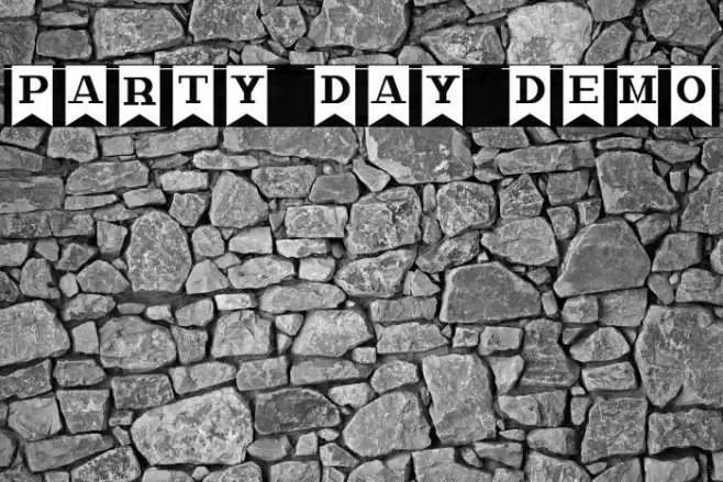 Party Day Demo Font examples