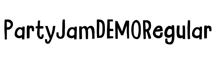 Party Jam DEMO Regular Fonte