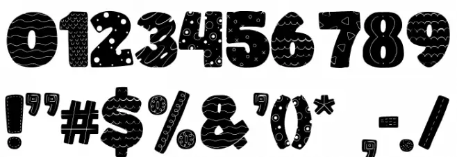 Party Kids Font OTHER CHARS