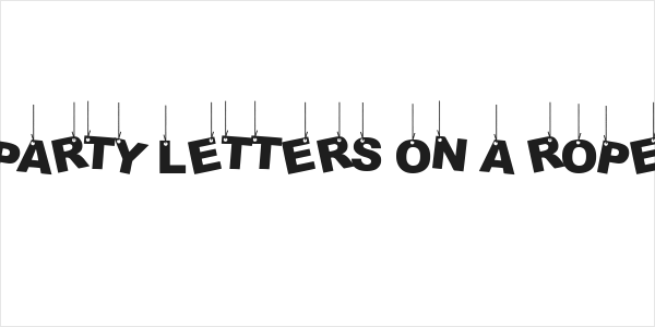 Party Letters On a Rope Logo