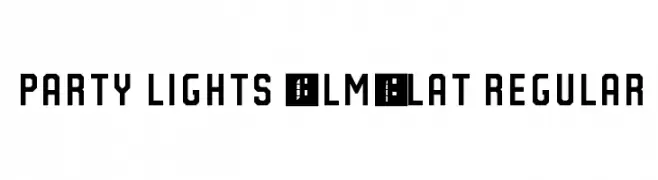 Party Lights [WLM] Flat Regular  baixar fontes gratis