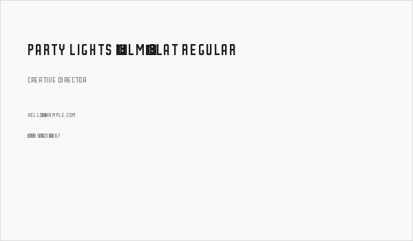 Party Lights [WLM] Flat Regular Business Card
