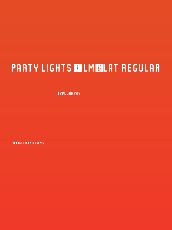 Party Lights [WLM] Flat Regular Poster