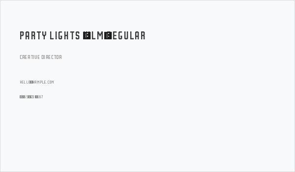 Party Lights [WLM] Regular Business Card