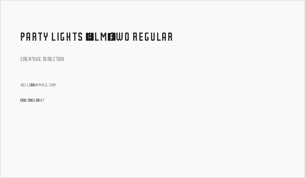 Party Lights [WLM] Two Regular Business Card