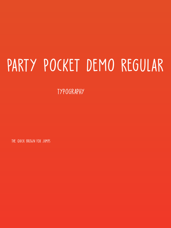 Party Pocket DEMO Regular Poster