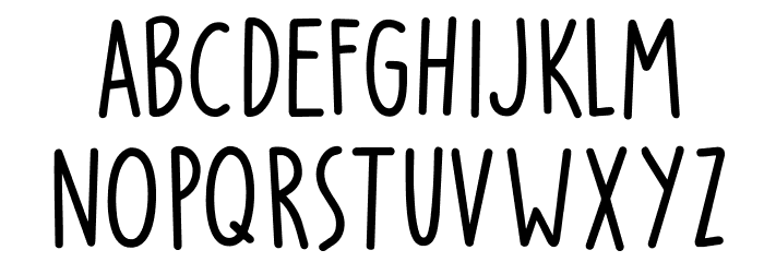 Party Pocket DEMO Regular Font LOWERCASE
