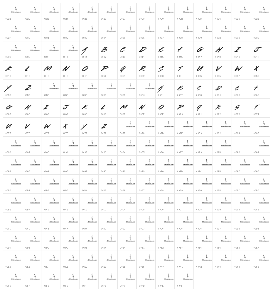 Party Rager Character Map