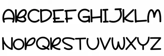 Party Rocky Schriftart Groß