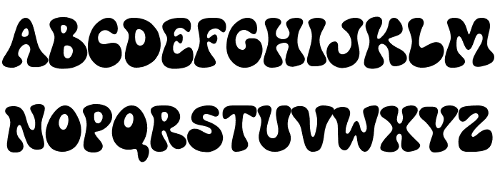 Party Vibes Font UPPERCASE