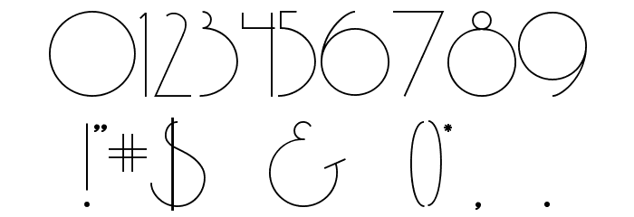 Party at Gatsby's Regular Font OTHER CHARS