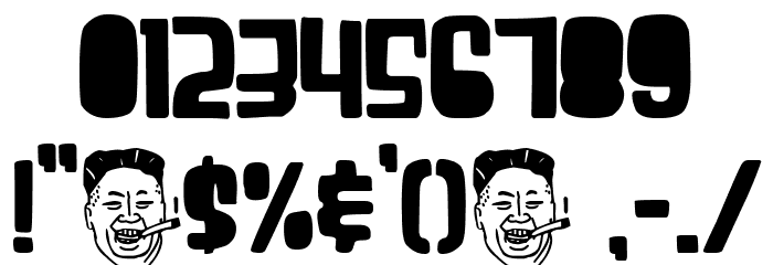 Party in North Korea Font OTHER CHARS