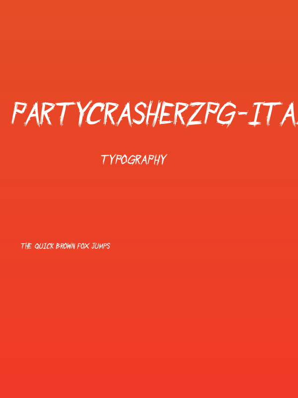 PartyCrasherzPG-Italic Poster