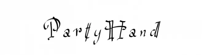 PartyHand  免费字体下载