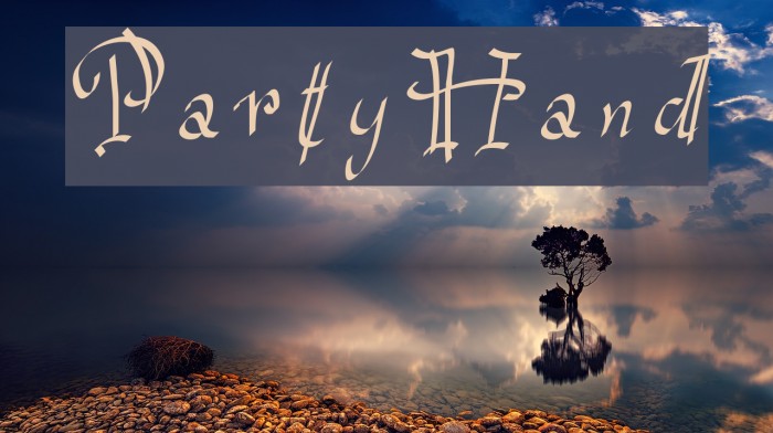 PartyHand Font examples