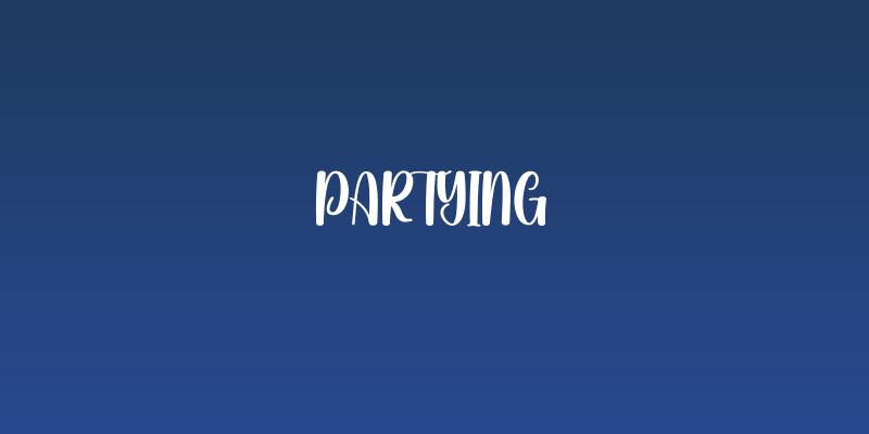 Partying Social Header