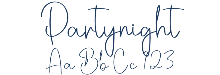 Partynight Font Preview
