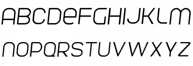 Parvoflavin Light Skew Шрифта ВЕРХНИЙ