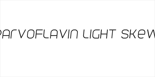Parvoflavin Light Skew Logo