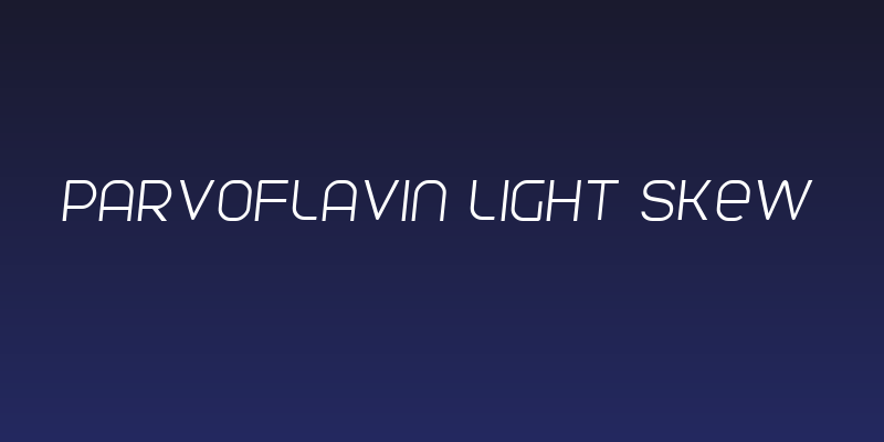 Parvoflavin Light Skew Social Header