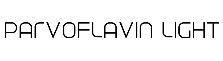 Parvoflavin Light  font caratteri gratis