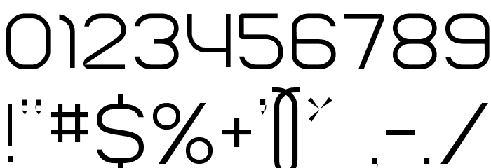 Parvoflavin Light Font OTHER CHARS