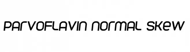 Parvoflavin Normal Skew  Descarca Fonturi Gratis