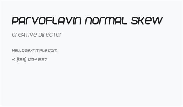 Parvoflavin Normal Skew Business Card