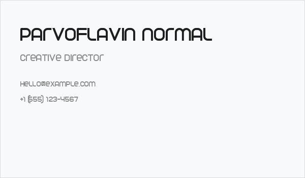 Parvoflavin Normal Business Card