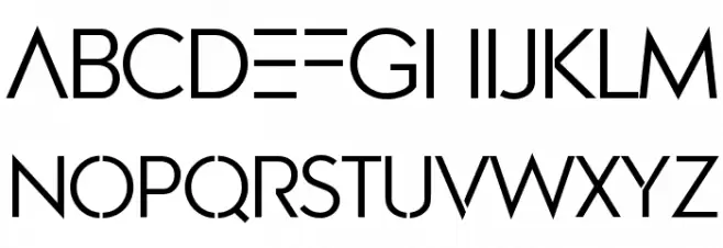 Pasajero Schriftart Groß
