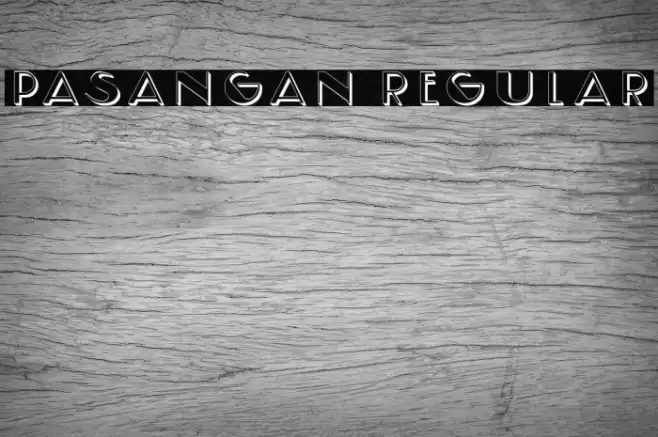 Pasangan Regular Font examples
