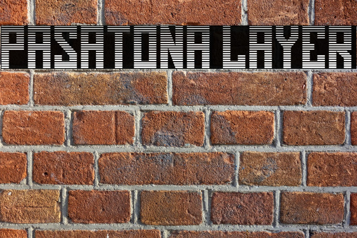 Pasatona Layer Font examples
