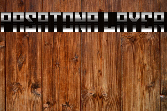 Pasatona Layer Font examples