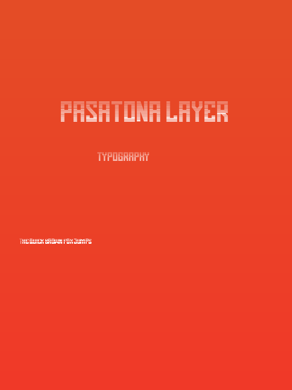 Pasatona Layer Poster