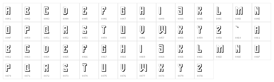 Pasatona Shadow Character Map