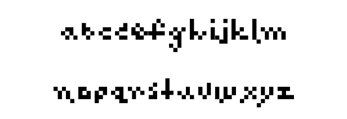 PascalPixel Font LOWERCASE