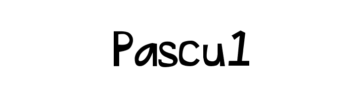 Pascu1  Frei Schriftart Herunterladen