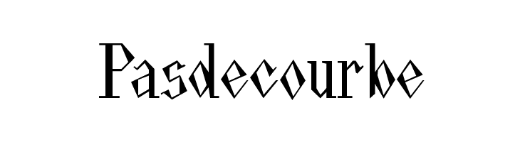 Pasdecourbe  Frei Schriftart Herunterladen