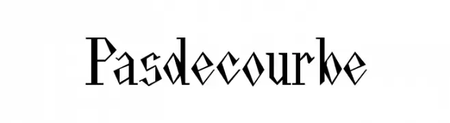 Pasdecourbe  フリーフォントのダウンロード