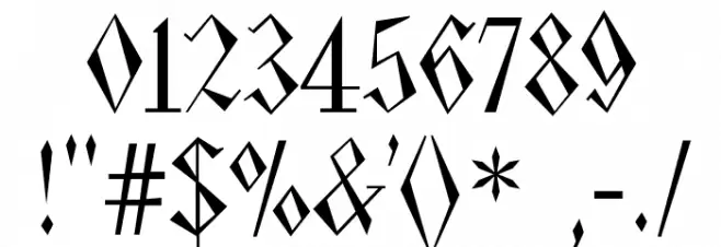 Pasdecourbe Font OTHER CHARS