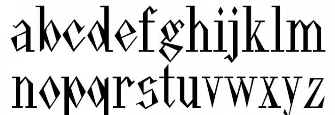 Pasdecourbe फ़ॉन्ट लोअरकेस