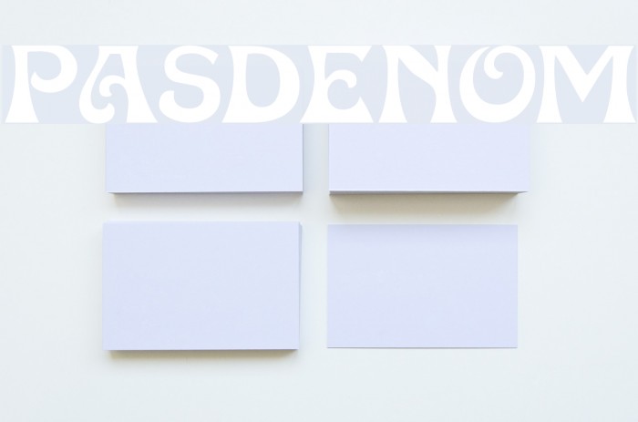 Pasdenom Font examples