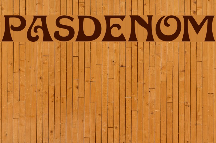 Pasdenom Font examples